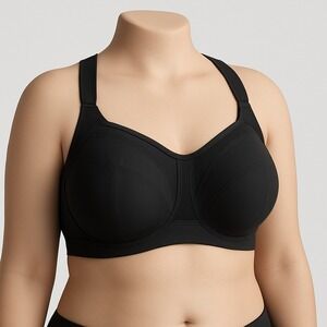 Torrid Active Black High Impact Underwire Sports Bra Size 38C